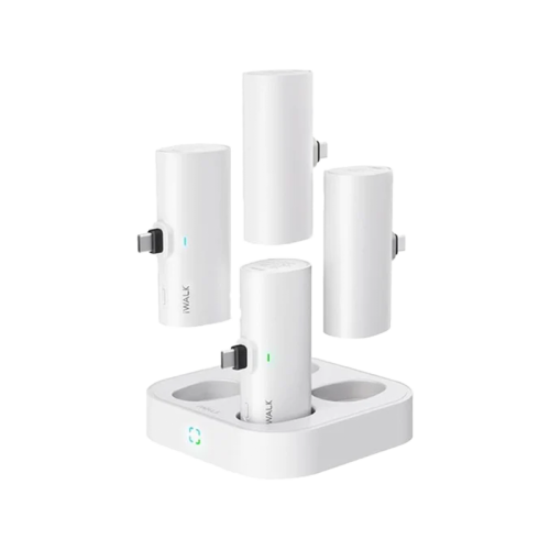 iWalk LinkPod 4 in 1 4500mAh Power Bank Station - White