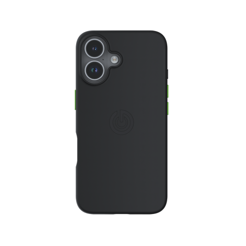 Goui Magnetic Case With Magnetic Bars for iPhone 17 + Magnetic Strap  - Black Stone