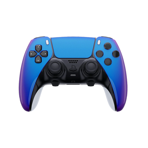 Gamer Gear Faceplate for PS5 Controller - Glossy Chameleon Blue Purple