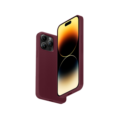 سمارت بريميوم - كفر حماية من السيليكون مغناطيسي لهاتف ايفون 14 برو - بلوم