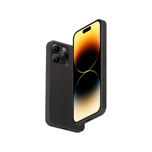 سمارت بريميوم - كفر حماية من السيليكون مغناطيسي لهاتف ايفون 14 برو ماكس - اسود