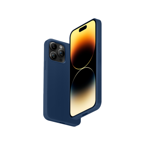 سمارت بريميوم - كفر حماية من السيليكون مغناطيسي لهاتف ايفون 14 برو - ازرق