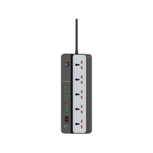 Porodo 3 USB-A + 6 USB-C + 5 Power Sockets PD 35W - Black